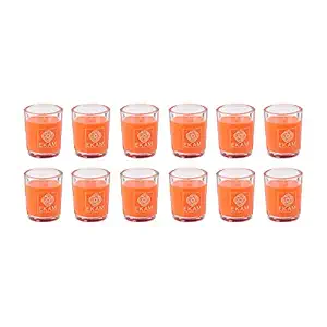 EKAM Temple Bloom Scented Candle - Pack of 12, Shot Glass Collection, 40 Grams Each | Ideal for Home D