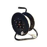 SPIN Kabeltrommel 40M, Kabel 3x2.5, Profi, 4 Steckdosen aus...