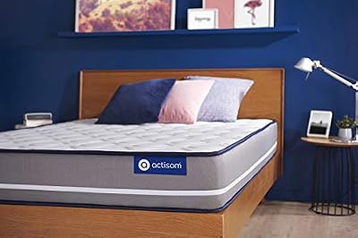 ACTISOM Matelas Actiflex Pur 90 x 190 cm Ressorts ensachés - Epaisseur : 20 cm - Confort : Ferme - 3 Zones de Confort