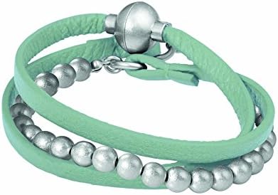 Sence Copenhagen 'BNC' Wrap Bracelet Various Colours Available, also available as necklace. one size grün/silber