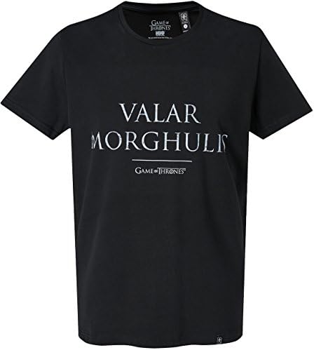 GOZOO Game of Thrones T-Shirt Men Valar Morghulis 100% Cotton Black 2XL