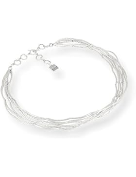 Collier HELVIA-2 - zeitloses Design mit Echtsilber-Plattierung in Altsilber-Optik von Roberto Leonardi