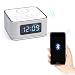 Produktbild LHXHL Wireless Charging Wecker Radio Bluetooth-Lautsprecher, kabelloses Ladegerät für iPhone X, 4 Dimmer, Schlummerfunktion, USB-Ladegerät, Freisprecheinrichtung für Schlafzimmer