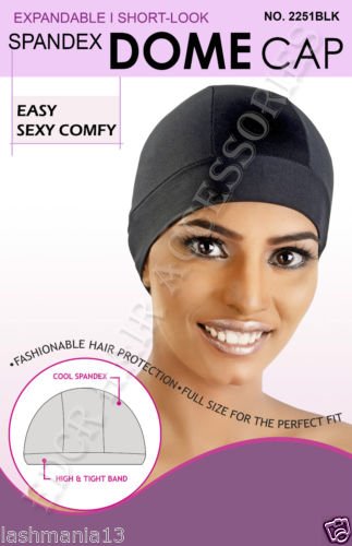 Murry Collection Expandable Spandex Dome Cap No 2251BLK