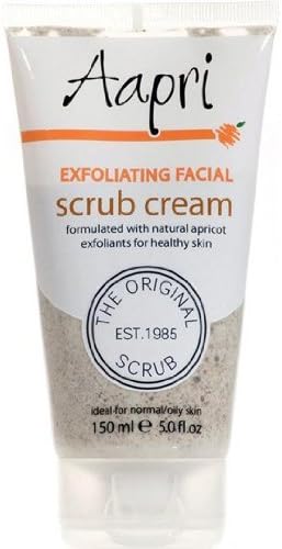 2 x AAPRI EXFOLIATING FACIAL SRUB CREAM FORMULATED WITH APRICOT EXFOLIANTS FOR RADIANT SKIN 150 ML (Shipping Inclusive) by AAPRI