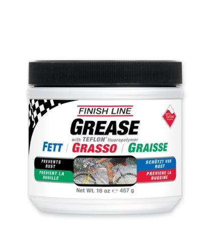 Finish Line Teflon Grease (Premium Synthetic) - Grasa para Bicicletas, Talla 457gr