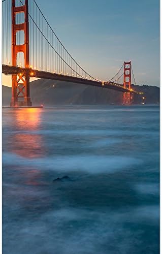 Acrylic glass print wall art by DekoGlass "Golden Gate Bridge" 50x100 cm ready to hang frameless picture
