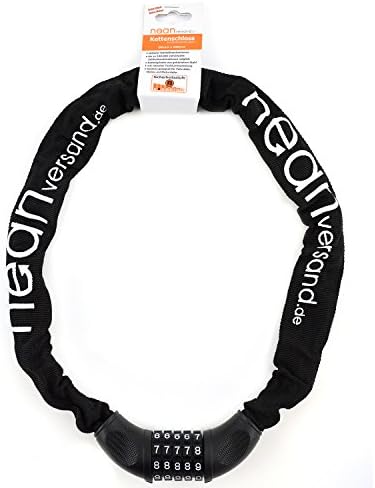Bicycle Gear Bicycle Combination Lock 90 x 5.5 cm Black black