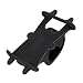 Produktbild Universal-Silikon-flexibler Fahrrad-Fahrrad-Telefon-Halter-Lenkstangen-Berg-Halterung für 4-6inch Smartphone iPhone Samsung Sony Huawei Schwarz