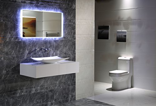 LED-Beleuchtung TOUCH SCHALTER Badspiegel GS044 Lichtspiegel Wandspiegel (100 x 60 cm)