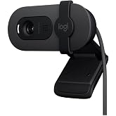 Logitech BRIO 100 Full HD Web Kamerası, Toplantı ve Yayın Ama&ccedil;lı, Otomatik Işık Dengesi, Dahili Mikrofon, Gizlilik Kapağı, US