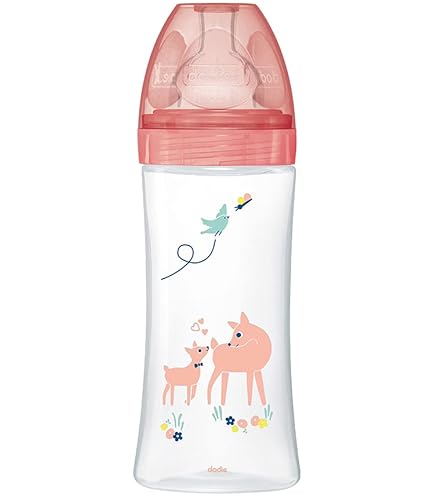 Lot de 3 Biberons DODIE Anti-Colique Initiation - Verre - 270ml - 0-6 Mois - Tétine Ronde - Débit 2 - Puériculture & Eveil bébé