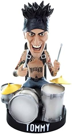 Musical Artist Locoape Motley Crue Tommy Lee No Drum Rig Resin Bobble Head Statue