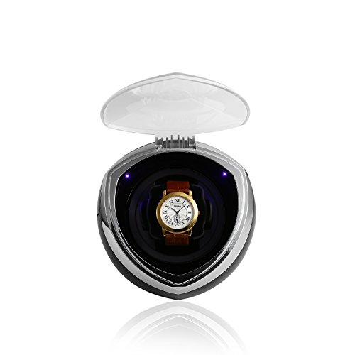 HiPai Automatischer Uhrenbeweger mit Smart Timer Control – Herzform Schwarz