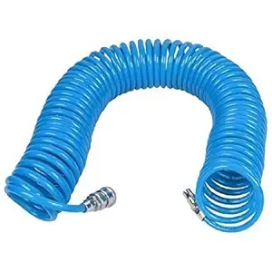 MINSALES Heavy Duty Industrial Use Polyurethane Pneumatic Air Compressor Tubing PU Hose Tube 5 meter with SP20+PP20-1/4 BSP Pneumatic Quick Fittings Connector Adapter Plumbing Parts Hose Pipe