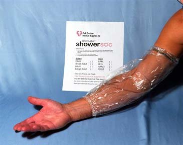 PICC LINE COVER for showers - 7 Pack - SMALL - Elbow/Knee - Waterproof - Disposable Protector, Guard, Jacket, Sleeve