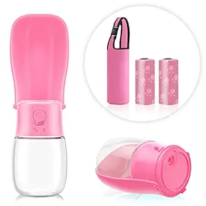 Foldable Dog Water Bottle, Portable Leak Proof Puppy Drinking Dispenser, Outdoor Walking or Travel for Dogs, Cats and Other Animals