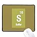 Produktbild DIYthinker S Schwefel chemisches Element Wissenschaft Non-Slip Mousepad Spiel Büro Schwarz Titched Kanten Geschenk