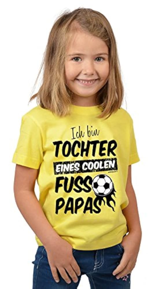 Vatertag Shirt : Tochter eines coolen Fussball PAPAs : Papa und Tochter Hemd