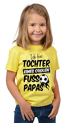 Vatertag Shirt : Tochter eines coolen Fussball PAPAs : Papa und Tochter Hemd
