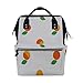 Produktbild Aprikosen Cartoon Obst Große Kapazität Wickeltaschen Mama Rucksack Multi Funktionen Windel Wickeltasche Tote Handtasche Für Kinder Babypflege Reise Täglichen Frauen