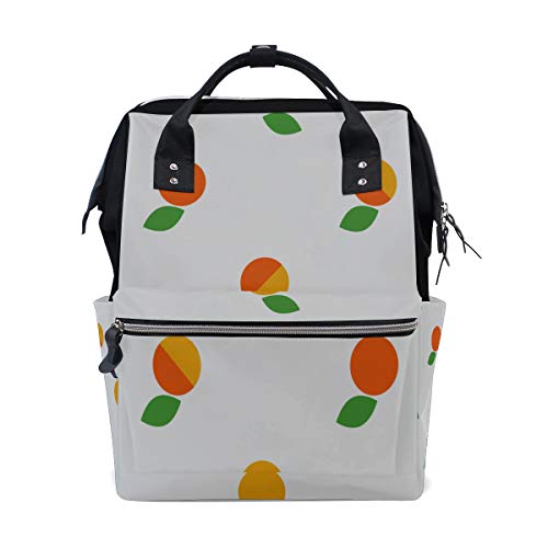 Preisvergleich Produktbild Aprikosen Cartoon Obst Große Kapazität Wickeltaschen Mama Rucksack Multi Funktionen Windel Wickeltasche Tote Handtasche Für Kinder Babypflege Reise Täglichen Frauen
