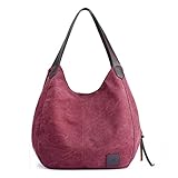 henkeltasche englisch STRAPAZIERFÄHIG: Mit Segeltuch Außen und innen ist die mit Baumwolle ausgekleidet, ist die Schultertasche der perfekte Begleiter.