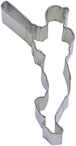 R&amp;M Baseball Player 4.5 Cookie Cutter in Durable, Economical, Tinplated Steel
