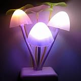 Verträumt LED Pilz Lampe Lichtsensor Nacht Licht Kontrolle EU Stecker Schlafzimmer Wand Leuchte Party Dekoration - 5