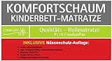 KOMPLETT SET Kindermatratze + Nässeschutz-Auflage (60cm x 120cm) - 3