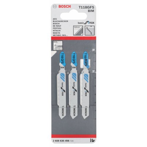 Bosch Zubehör 2608636498 Stichsägeblatt T 118 GFS - 2