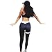 Produktbild Binggong Damen Hosen, Frauen Sport Yoga Leggings Fitness Leggings Stretch Sport Skinny Hose Pants (M, Schwarz)