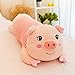 Produktbild BAONZEN Schwein Plüschtier Puppe niedlich schlafende Lange Kissen Puppe Puppe Schwein Jahr Maskottchen Schwein Puppe Koreanisches Mädchen, 70cm