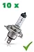 Produktbild PRAKTISCHES 10er SET! (Grundpreis: 2,35EUR/Stk) 10 x H4 12V 60/55W P43t Glühlampe Glühbirne Scheinwerfer-Lampe Halogen-Lampe Auto-Lampe
