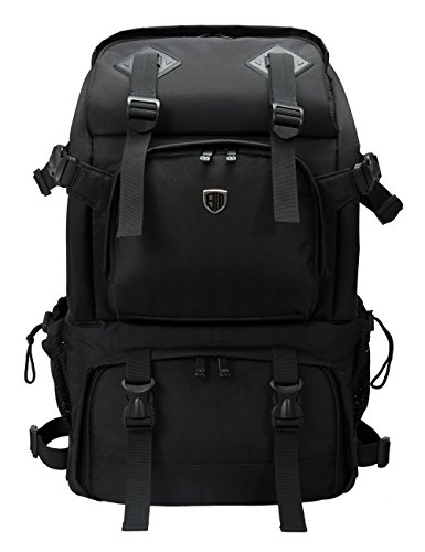 BAGSMART Sac    Dos pour Appareil Photo Reflex Accessoires Ordinateur Portable Sac    Dos Professionel pour Appareil Photo Canon Nikon Sony Panasonic Noir