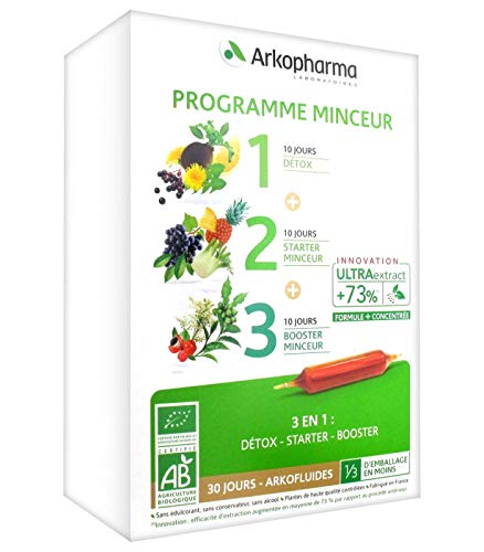 Arkopharma Detox + Starter & Booster Minceur Bio 3 x 10 Ampoules 10 ml