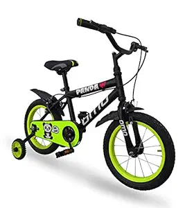 Omobikes Panda 14T, Kids Cycle, Freestyle, Frame Size 8 inch, Steel Frame, Strong Support Wheel, 3-5 Year Kids (95% Assembled)