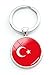 Price comparison product image National Country Flag Keychain Key Chain Country Football Soccer Team Keychain Key Chain Key Ring Key Holder (Turkey)