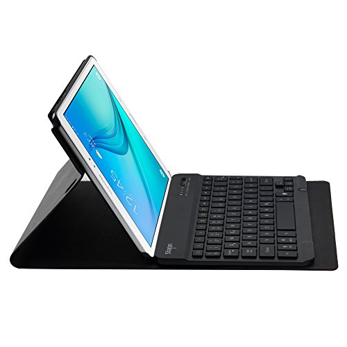 Sharon Galaxy Tab A 9.7″ Hülle mit beleuchteter Bluetooth – Tastatur | Ultraslim Schutzhülle | QWERTZ- Layout (Deutsch) | Tastatur herausnehmbar | Hintergrundbeleuchtete Tasten, Farbe einstellbar - 2