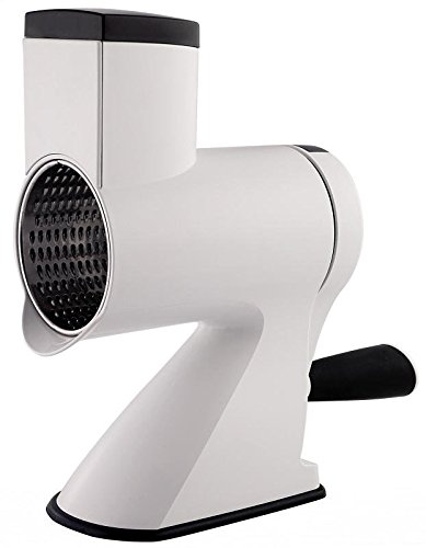 MAAJ® STANDTROMMELREIBE MIT 2 TROMMELN FÜR NÜSSE KÄSE GEMÜSE SCHOKOLADE OBST BROT MEERRETTICH - 5