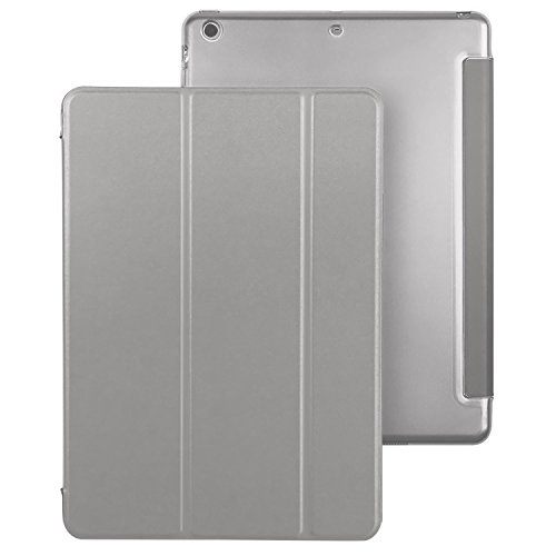 Almondcy schmale iPad Hülle für Apple iPad mini1 & iPad mini2 & iPad mini3 (mit eingebautem Ständer und Front/Rücken Schutz und eingebautem Magnet, Schlaf/Wecken Funktion) schwarz iPad Mini1/2/3 - 2