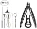 Produktbild DIY Tool Kit Werkzeug für den Wiederaufbau RDA/Rabba Zerstäuber, Keramik Pinzette + Zange + Jig + 1,5 mm-3.5 mm Coil Bürste + Schraubendreher, hitzebeständig Anti