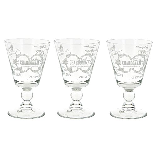 S/3 copa agua vintage cristal 9 x 9 x 14,50 cm capacidad: 315 cc.