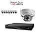 Produktbild hiwatch von HIKVISION 4 MP IP Sicherheit Kamera System mit 8 CH Poe HD NVR und 8 x 4 Megapixel 2688 x 1520 Wetterfest CCTV Vandal Proof Dome Kamera, Power Over Ethernet Kit
