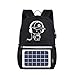 Produktbild YDDY Power Bank Powersolarbetriebener Rucksack USB Lade Diebstahl Laptop Laptop Rucksack