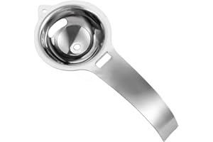 ISIGNO Separador de Huevo Acero Inoxidable, Separador de Huevos Cuchara de Acero Inoxidable para Separar la Clara y la yema de Huevo Material de Seguridad de Grado Alimenticio