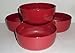 Produktbild TUPPERWARE Preludio Acryl Cranberry Rot 2 Tasse Müsli Salat Schalen Set von 4