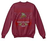 Sudadera Teespring para Hombre - S - Frog Ugly Christmas Sweater Shirt