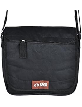 CANVAS HERREN TASCHE MESSENGER SCHULTERTASCHE UMHÄNGETASCHE BAG TASCHE SCHWARZ