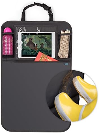 Car Seat Organiser | Storage, Protector and Organizer For Back Seats | Universal Fit | Incl. iPad / Tablet Compartment | Baby and Children | 72x46cm Quality Polyester | Vehicle Accessories | by Paents